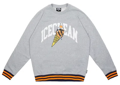Pre-owned Ice Cream Men's  Snowbird Crew Sweater In Gray