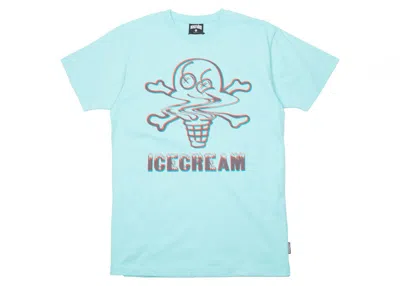 Pre-owned Ice Cream Men's  Swirl Tee Shirt In Blue/aruba