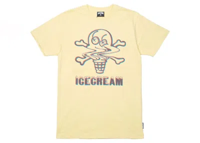 Pre-owned Ice Cream Men's  Swirl Tee Shirt In Yellow