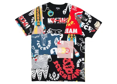 Pre-owned Ice Cream Men's  Tag Team Knit Tee Shirt In Black