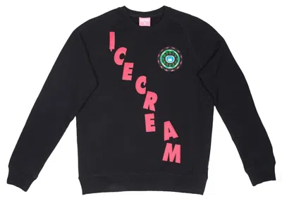 Pre-owned Ice Cream Men's  Time Crew Sweater In Black