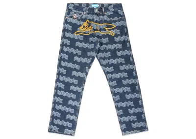 Pre-owned Ice Cream Men's  X Vandy Running Dog Denim In Jacquard Indigo