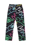 Ice Cream Men's Jeans Running Dog Denim Pant Black/multiple In Black/multi