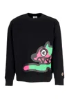 Ice Cream Men's Jumbo Running Dog Crewneck Black In Black