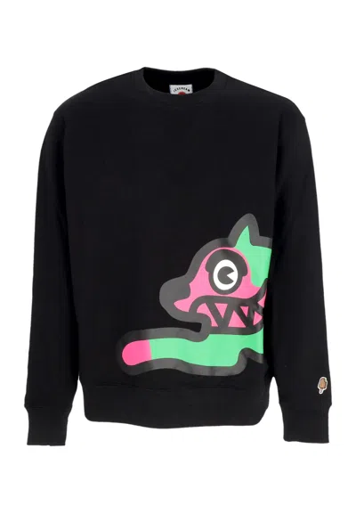 Ice Cream Men's Jumbo Running Dog Crewneck Black