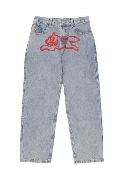 Ice Cream Men's Running Dog Double Scoop Denim Pant Light Wash Blue