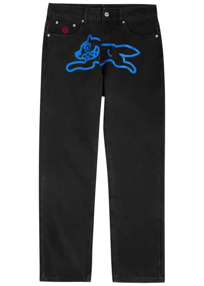 Ice Cream Running Dog Printed Straight-leg Jeans