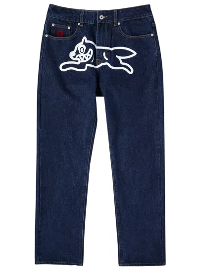 Ice Cream Running Dog Straight-leg Jeans In Indigo