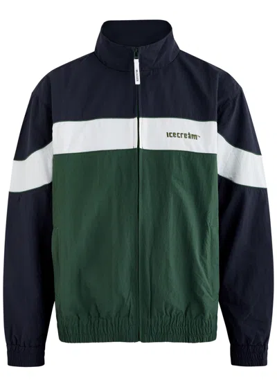 Ice Cream Soft Serve Nylon Track Jacket In Navy