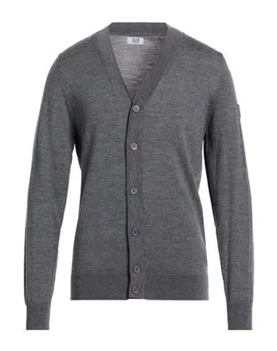 Ice Iceberg Man Cardigan Grey Size M Wool In Gray
