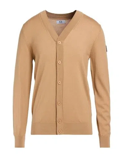 Ice Iceberg Man Cardigan Light Brown Size M Wool In Neutral