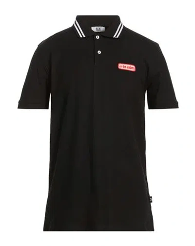 Ice Iceberg Man Polo Shirt Black Size Xl Cotton