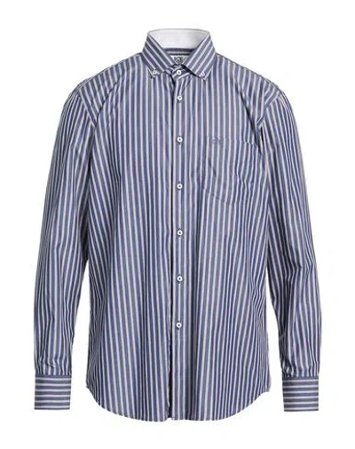 Ice Iceberg Man Shirt Blue Size 17 Cotton