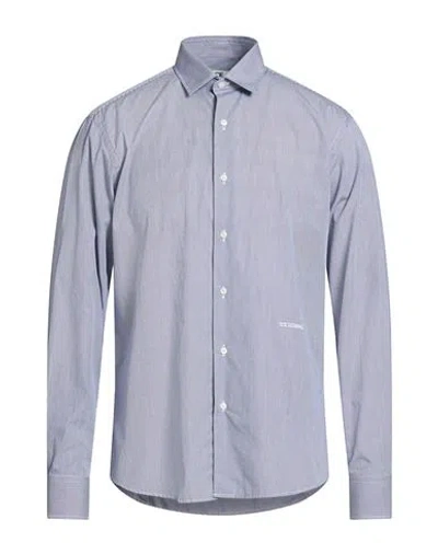 Ice Iceberg Man Shirt Blue Size 17 ½ Cotton In Multi