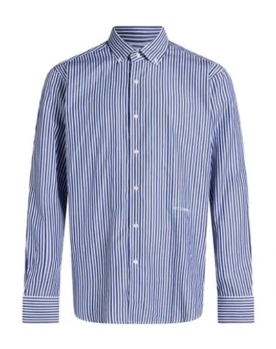 Ice Iceberg Man Shirt Blue Size 17 ½ Cotton