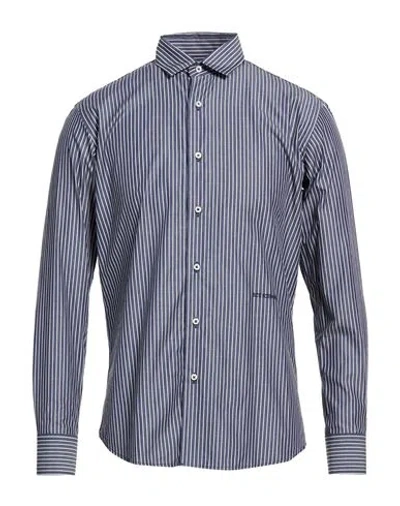 Ice Iceberg Man Shirt Blue Size 17 ½ Cotton In Animal Print