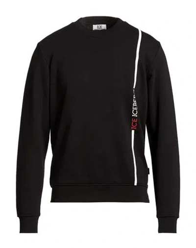 Ice Iceberg Man Sweatshirt Black Size Xxl Cotton