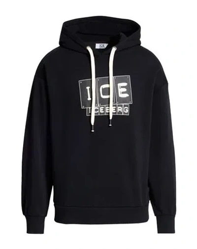 Ice Iceberg Man Sweatshirt Black Size Xxl Cotton, Polyester