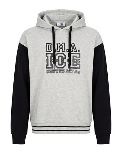 Ice Iceberg Man Sweatshirt Grey Size Xxl Cotton, Elastane In Gray
