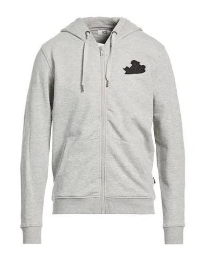 Ice Iceberg Man Sweatshirt Grey Size Xxl Cotton, Viscose In Gray