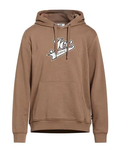 Ice Iceberg Man Sweatshirt Light Brown Size Xxl Cotton In Beige