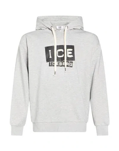 Ice Iceberg Man Sweatshirt Light Grey Size L Cotton, Polyester, Viscose In Gray