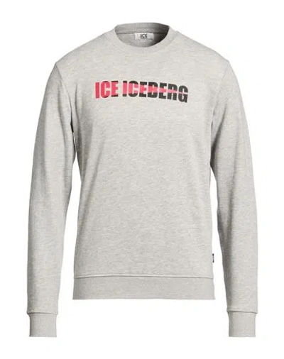 Ice Iceberg Man Sweatshirt Light Grey Size Xxl Cotton In Gray