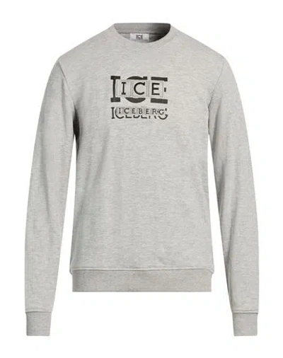 Ice Iceberg Man Sweatshirt Light Grey Size Xxl Cotton, Viscose In Gray