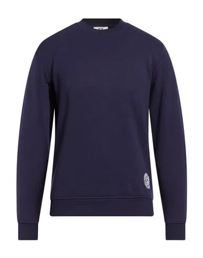 Ice Iceberg Man Sweatshirt Navy Size Xl Cotton In Blue