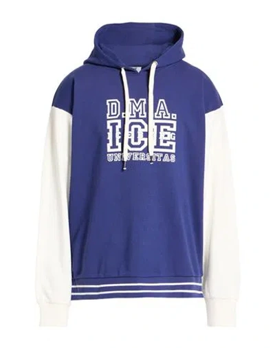 Ice Iceberg Man Sweatshirt Navy Size Xxl Cotton, Polyester In Blue