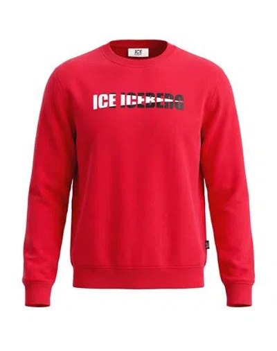 Ice Iceberg Man Sweatshirt Red Size S Cotton