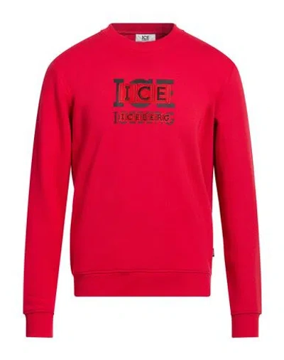 Ice Iceberg Man Sweatshirt Red Size Xxl Cotton