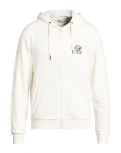 Ice Iceberg Man Sweatshirt White Size Xl Cotton In Neutral
