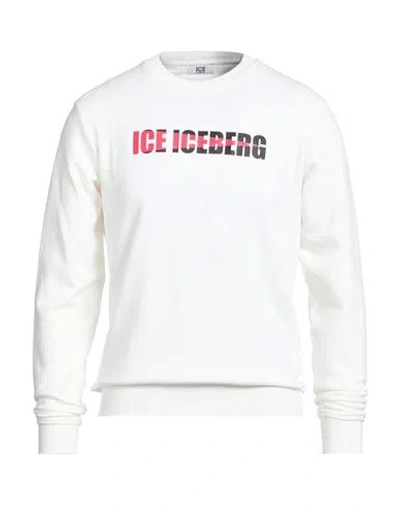 Ice Iceberg Man Sweatshirt White Size Xxl Cotton