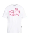 Ice Iceberg Woman T-shirt White Size L Cotton, Elastane
