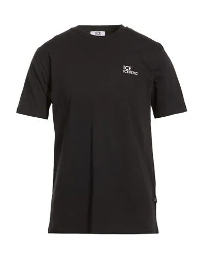 Ice Iceberg Man T-shirt Black Size Xxl Cotton