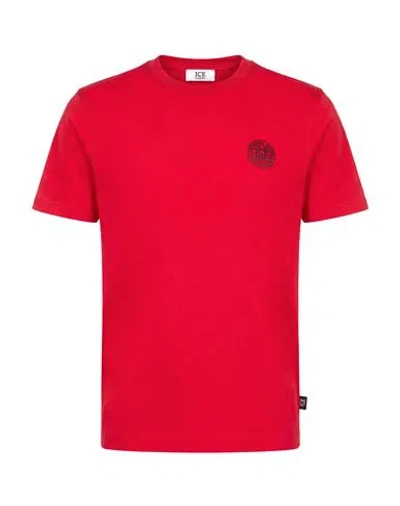 Ice Iceberg Man T-shirt Red Size S Cotton In Animal Print