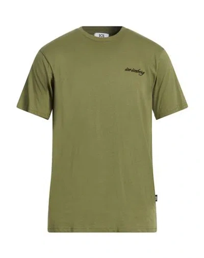 Ice Iceberg Man T-shirt Sage Green Size Xxl Cotton