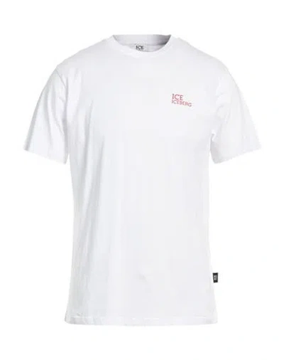 Ice Iceberg Man T-shirt White Size L Cotton