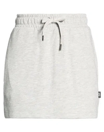 Ice Iceberg Woman Mini Skirt Grey Size Xl Cotton, Viscose In Gray