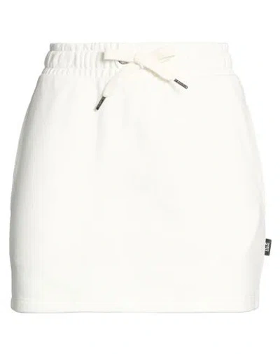 Ice Iceberg Woman Mini Skirt White Size Xl Cotton In Neutral