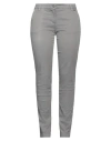 Ice Iceberg Woman Pants Grey Size 10 Cotton, Elastane In Grey