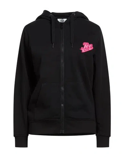 Ice Iceberg Woman Sweatshirt Black Size Xl Cotton