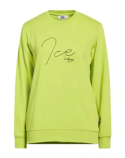 Ice Iceberg Woman Sweatshirt Lime Green Size Xl Cotton