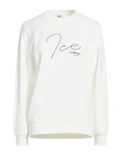 Ice Iceberg Woman Sweatshirt White Size Xl Cotton