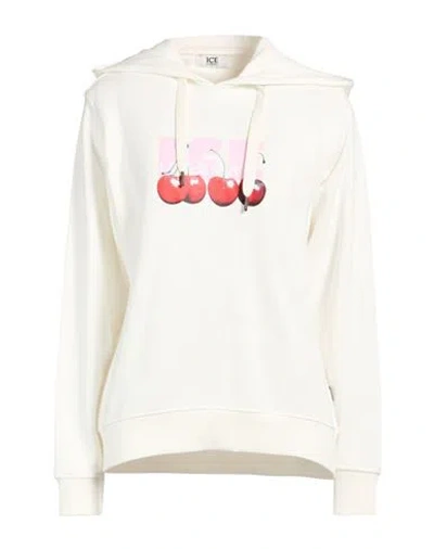 Ice Iceberg Woman Sweatshirt White Size Xl Cotton In Neutral