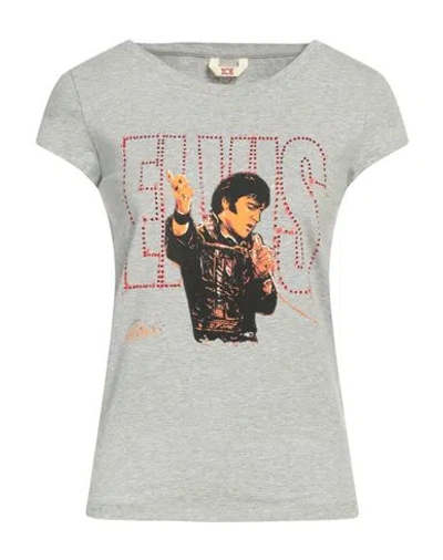 Ice Iceberg Woman T-shirt Grey Size 8 Cotton, Elastane
