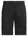 Ice Play Man Shorts & Bermuda Shorts Black Size 34 Cotton, Elastane