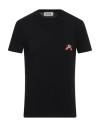 Ice Play Man T-shirt Black Size L Cotton, Elastane In Black