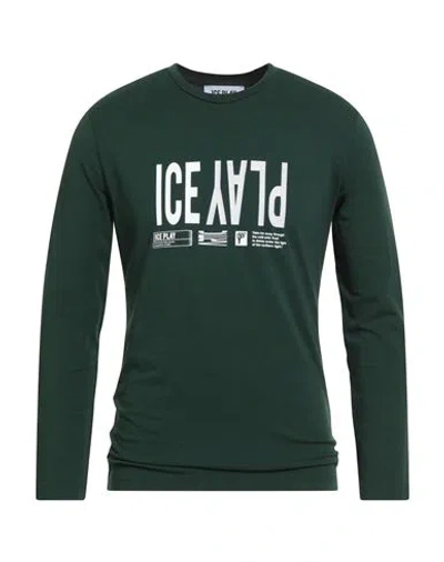 Ice Play Man T-shirt Emerald Green Size Xxl Cotton, Elastane